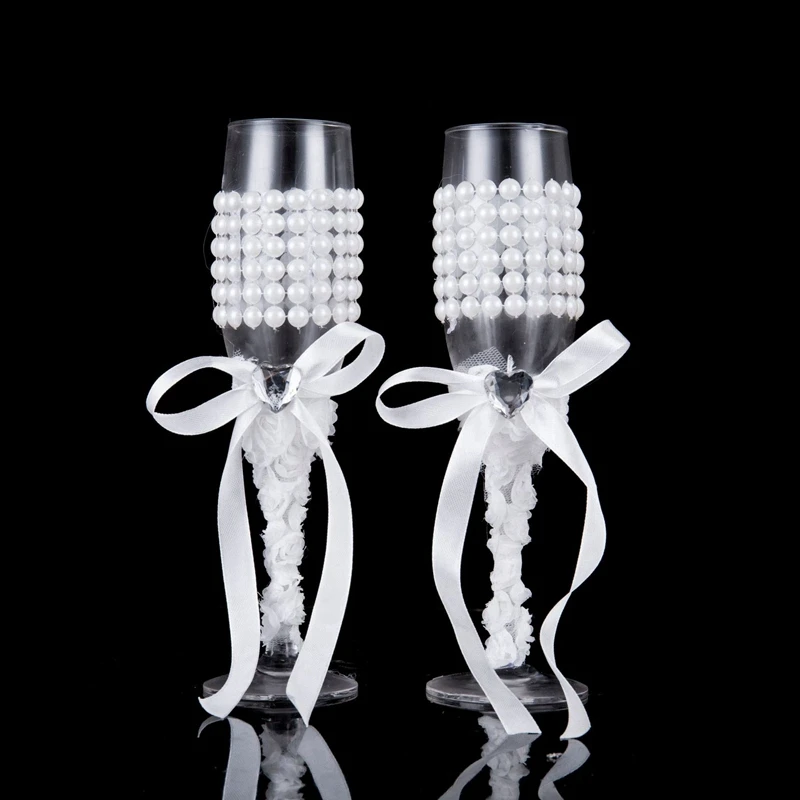 2 шт./компл. креативный подарок платье для невесты и жениха шампанские флейты