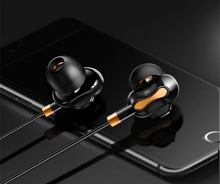 TORTOYO проводной металла стерео бас 3D Hi Fi Surround Спорт Музыка Запуск наушники с