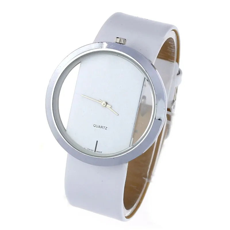 Женские наручные часы черный/белый/красный тонкий дизайн Повседневная Новинка