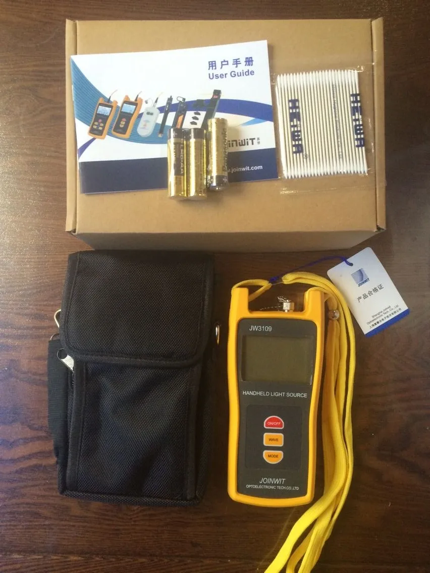 Fiber Optical Multimeter -70~+6dBm JW3208A High Precision Power Meter and JW3109 Light Source 1310/1550nm | Мобильные телефоны и