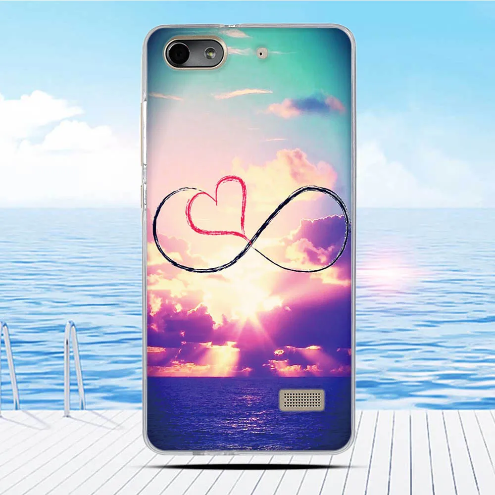 Чехол для Huawei Honor 4C / G Play Mini с 3D рельефным рисунком задняя крышка из мягкого