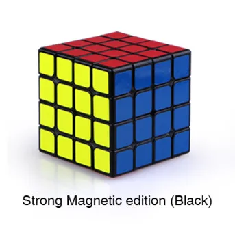 strong black QiYi valk 4 M 4x4x4 Магнитный магический скоростной куб без наклеек профессиональные магниты Кубики-головоломки Valk4 M Valk 4 M - Цвет: strong black