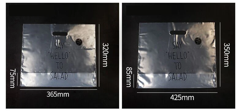 100 шт. пластиковые пакеты с ручкой утолщенная женская сумка для магазина фаст