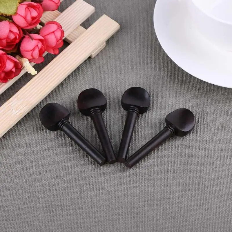 4 шт./компл. черные колышки для тюнинга скрипки Ebony Peg Музыкальные инструменты