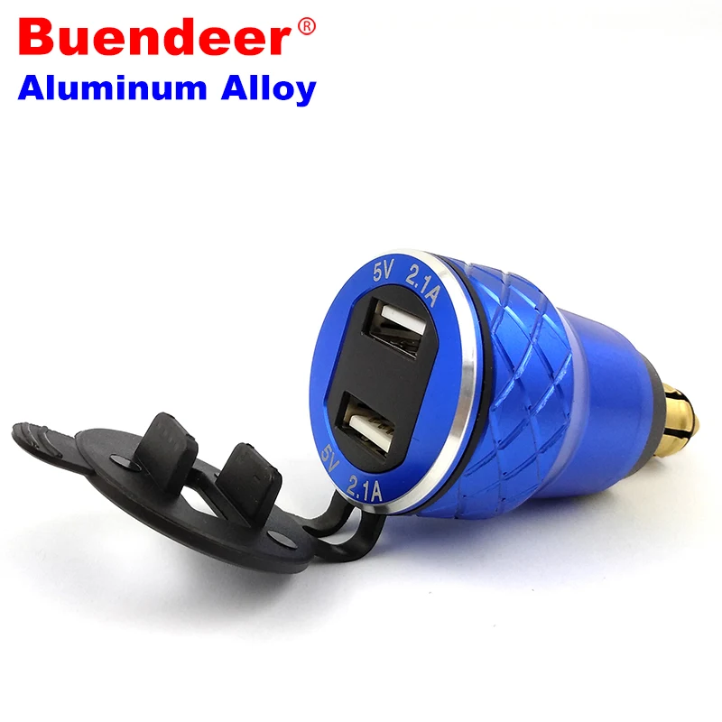 Автомобильное зарядное устройство для мотоцикла 4 2 а с двумя USB портами|lighter socket|car