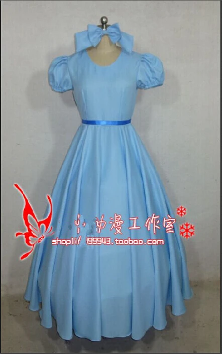 2016 фильм Питер Пэн Венди рахаэль косплей костюм вечернее платье женское длинное