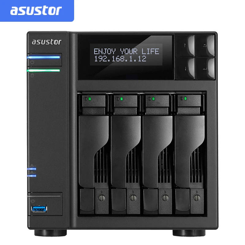 ASUSTOR AS6404T 4 bay бесдисковый nas сервер nfs сетевое хранилище облачное файловый 3 года