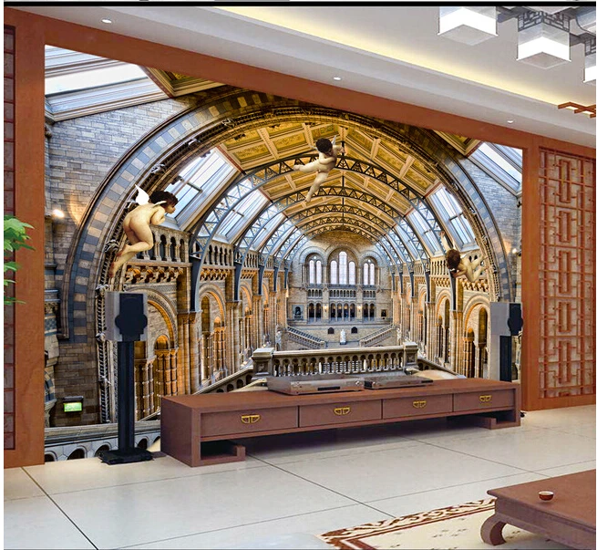 Последний Заказ 3D большой росписи роскошный Европейский небеса ангела papel де parede