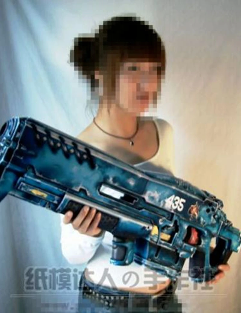 Starcraft 2 Terran gun 1:1 ручной набор для сборки 3D бумаги|Картонные конструкторы| |