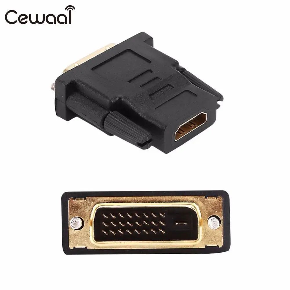 Cewaal DVI D 24 + 1 контактный разъем для HDMI типа Мама M F адаптер конвертер HDTV Пластик
