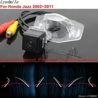 lyudmila car intelligent parking tracks camera for honda jazz 20022011 2015 2016 car back up reverse camera rear view camera