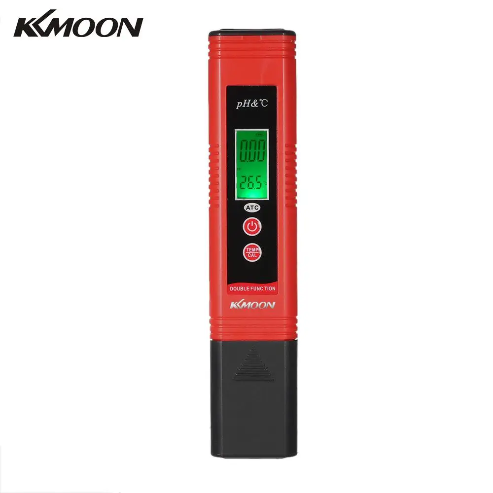 Измеритель кислотности KKmoon портативный тестер с функцией ATC pH и TEMP устройство для