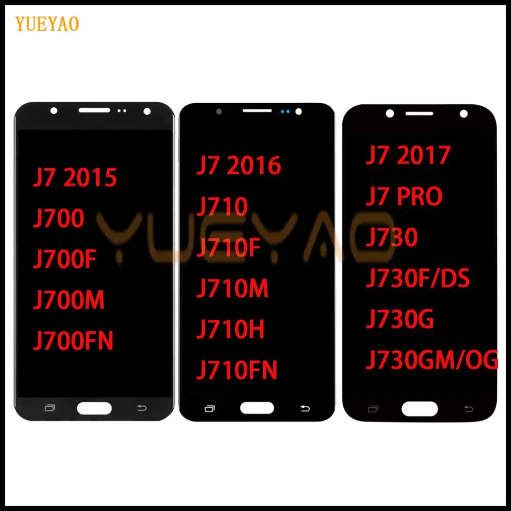 Оригинал для samsung Galaxy j730 ЖК экран J7 2017 дисплей Pro 2016 J700 J700F сенсорный J710|Экраны