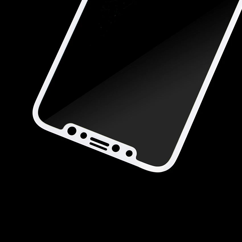 Zerosky защита для экрана из углеродного волокна с круглыми мягкими краями 3D iPhone X