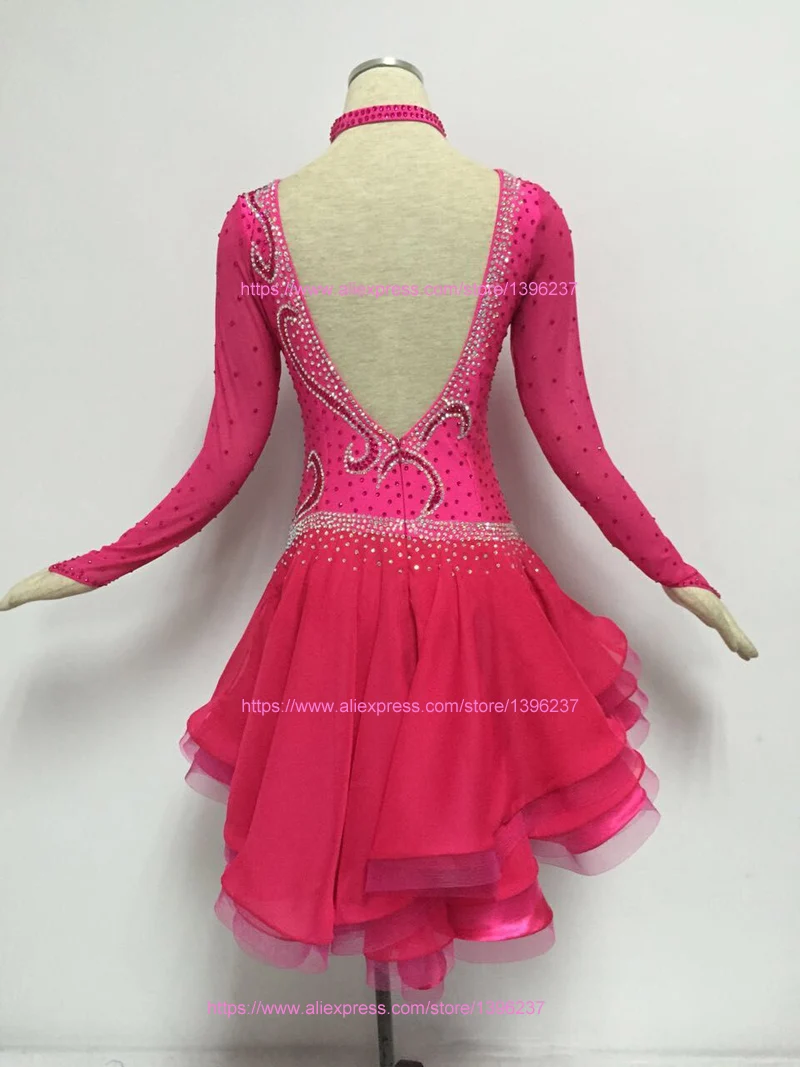 Танцевальное платье для латиноамериканских соревнований высокое качество на