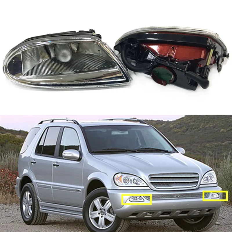1 комплект для Mercedes W163 ML320 ML350 ML430 ML500 передние противотуманные фары светильник