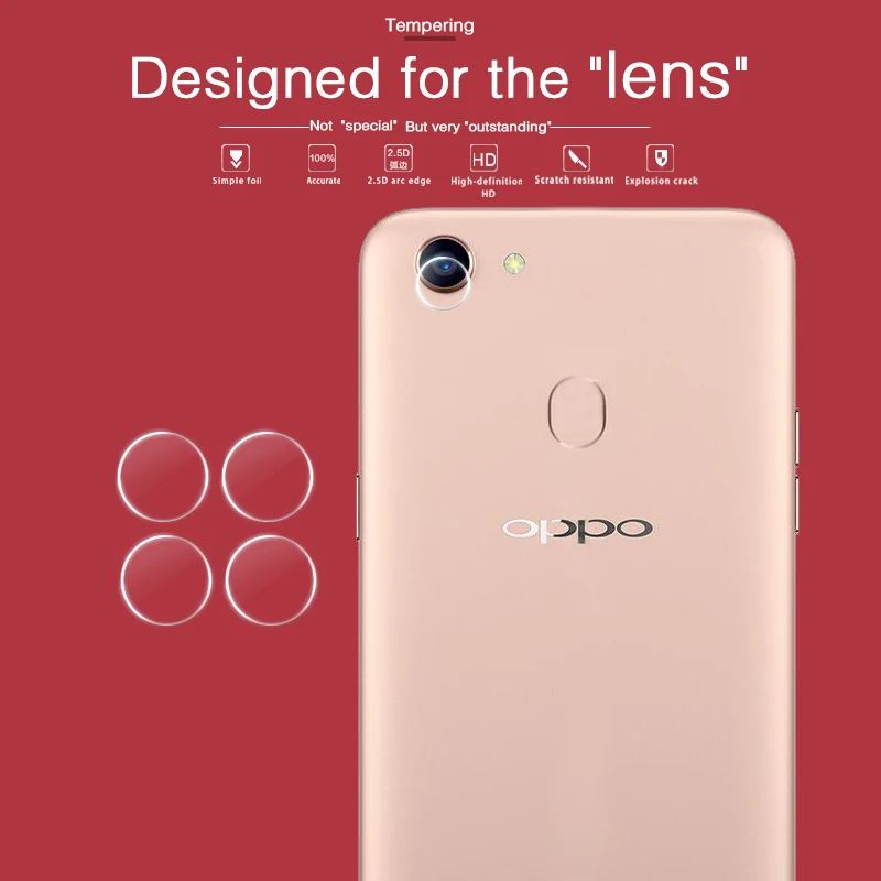 Высокое качество объектив камеры закаленное стекло для OPPO A73 A75 A75S A83 задняя