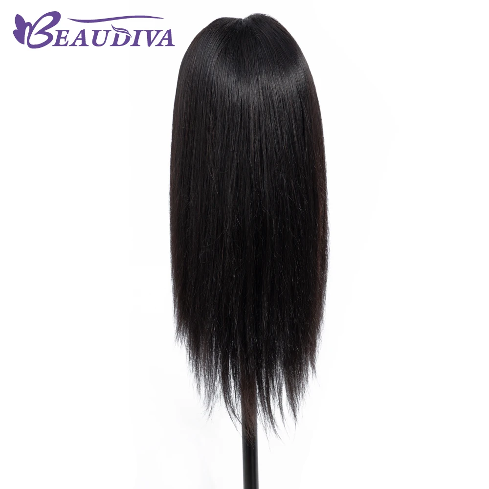 Beaudiva 4*4 закрытие шнурка человеческие волосы парики 4#2# для женщин малазийские прямые волосы человеческие волосы парики с детскими волосами линяют бесплатно