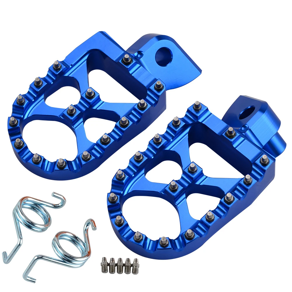 Синий Подножка мотоцикла подножек подножки для Yamaha YZ 65 85 125 250 125X 250X 250FX 450FX WR 250F 450F YZ F WRF 250 450 2001 - Цвет: Синий