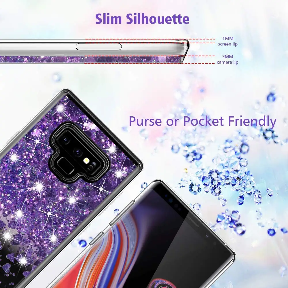 Жидкий блестящий чехол для Samsung Galaxy Note 9 8 мягкий силиконовый из ТПУ S9 S8 S10 S10e Plus |
