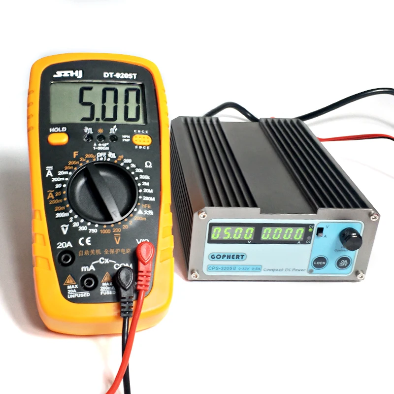 3205II DC Питание Мини цифровой источники питания постоянного тока Регулируемый 32V 5A