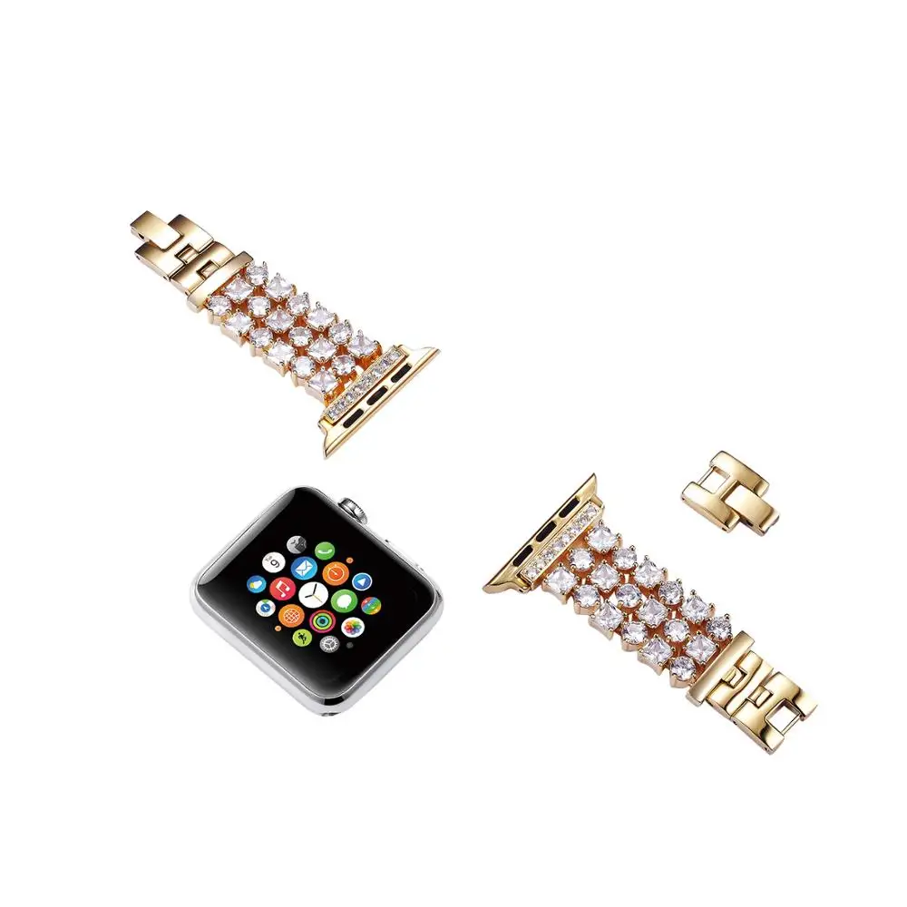 Ремешок из нержавеющей стали для Apple Watch 4 44 мм 40 браслет iWatch 38 Series 3 2 1 42 мм|Ремешки