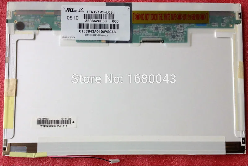 LTN121W1 L03 fit LTN121AT01 B121EW03 N121I3 L01 LTD121EXVV LTD121EWVB 12 1 дюймовый ЖК экран для ноутбука 20PIN XJ|laptop