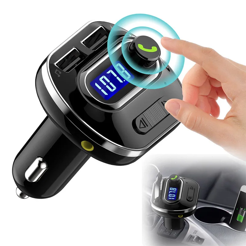 FM передатчик Aux модулятор автомобильный комплект громкой связи Bluetooth аудио MP3