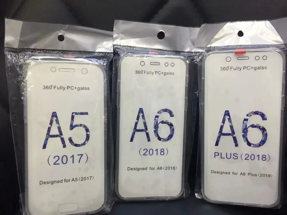 Чехол с полным покрытием корпуса для Galaxy J4 J6 A6 Plus J8 A8 A7 A750 A9 J330 2018 прозрачный