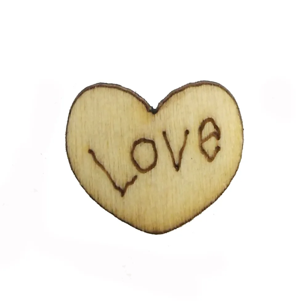 100 шт. натуральные маркизы деревянные чипы любовь Овальные Плоские