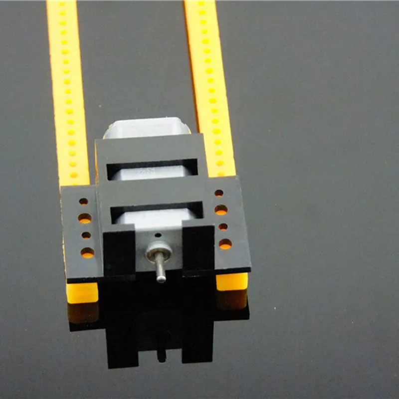 2PCS Mini 130 180 Micro Motor Mount Set black Plastic Fixed Bracket Gearbox Toy Car Accessories | DC