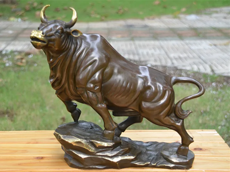 

The bronze statue of the works of art decoration accessories bullish opening Hotel evil feng shui ornaments design