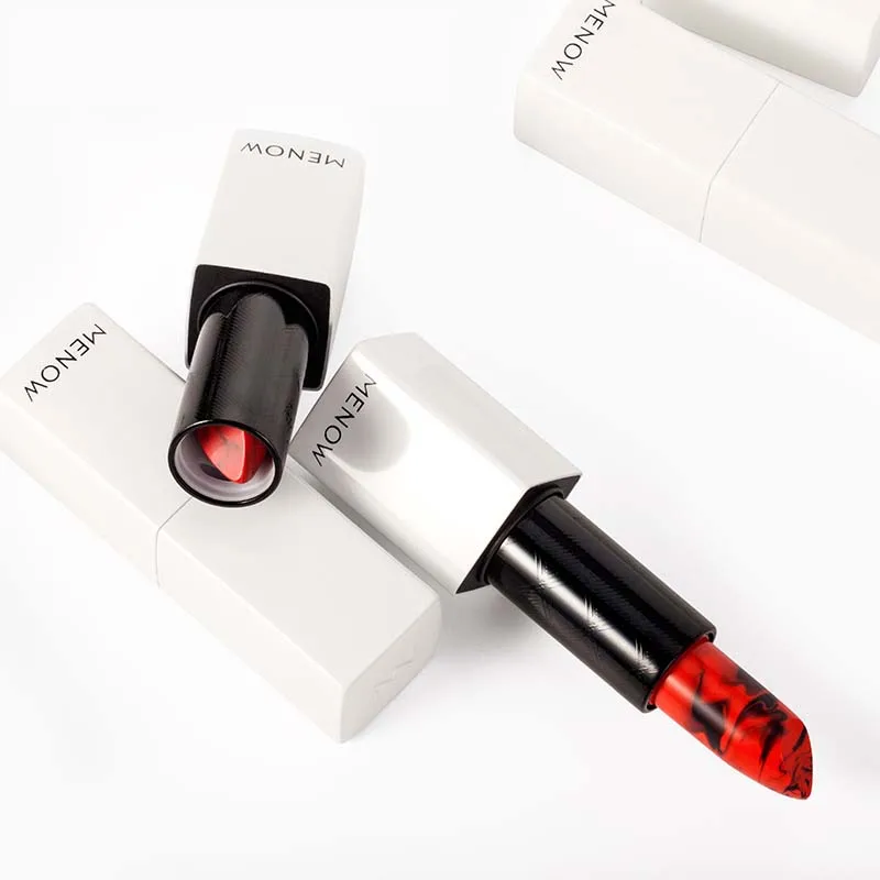 MENOW Brand Make up Sexy Color Lipstick Moisturizing Lock All day Lasting Lip Cosmetic |