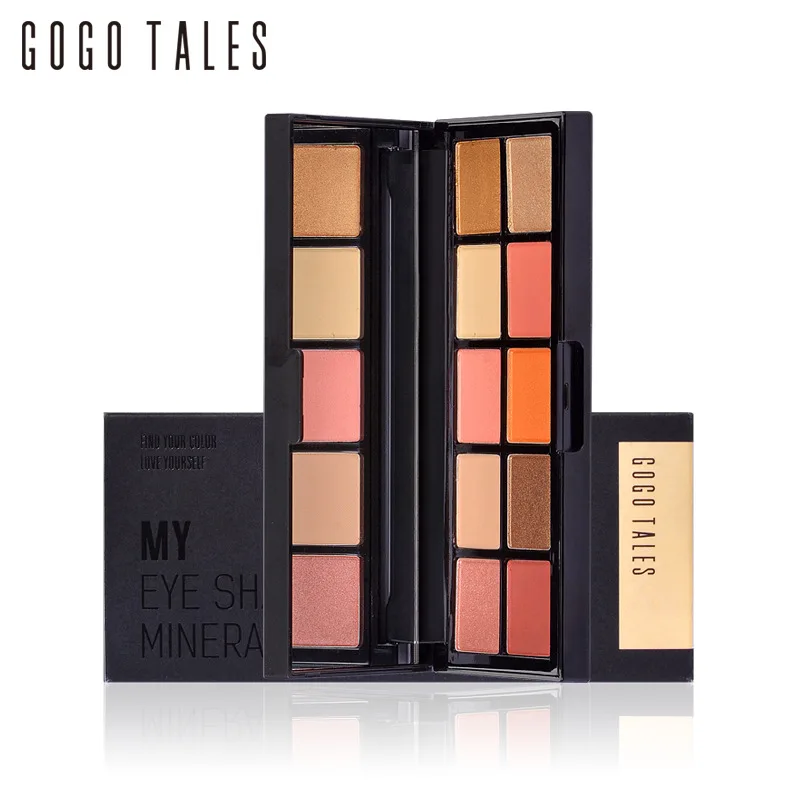 10 цветов блестящие тени для век пигменты водостойкие красные мерцающие палитра