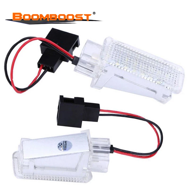 Авто LED ножной свет для Audi A1 A4 A5 A6 Q3 Q5 Q7 дверь межкомнатные багажник 2x Белый