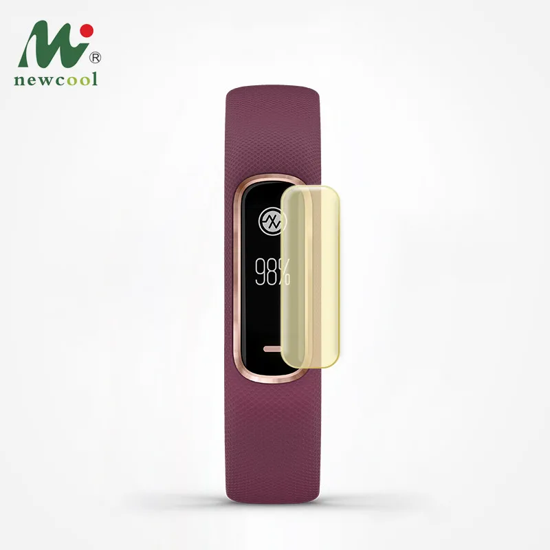 

5-Pack Silicone Tpu Clear Protective Film for Garmin Vivosmart4 Vivosmart 4 Smart Wristband Anti-scratch Full Screen Protector