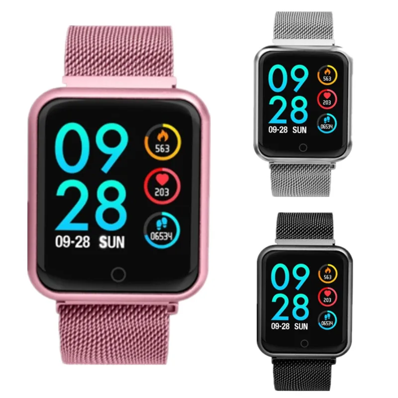 AMYNIKEER товары для спорта часы P68 smart watch IP68 Водонепроницаемый Фитнес Браслет фитнес