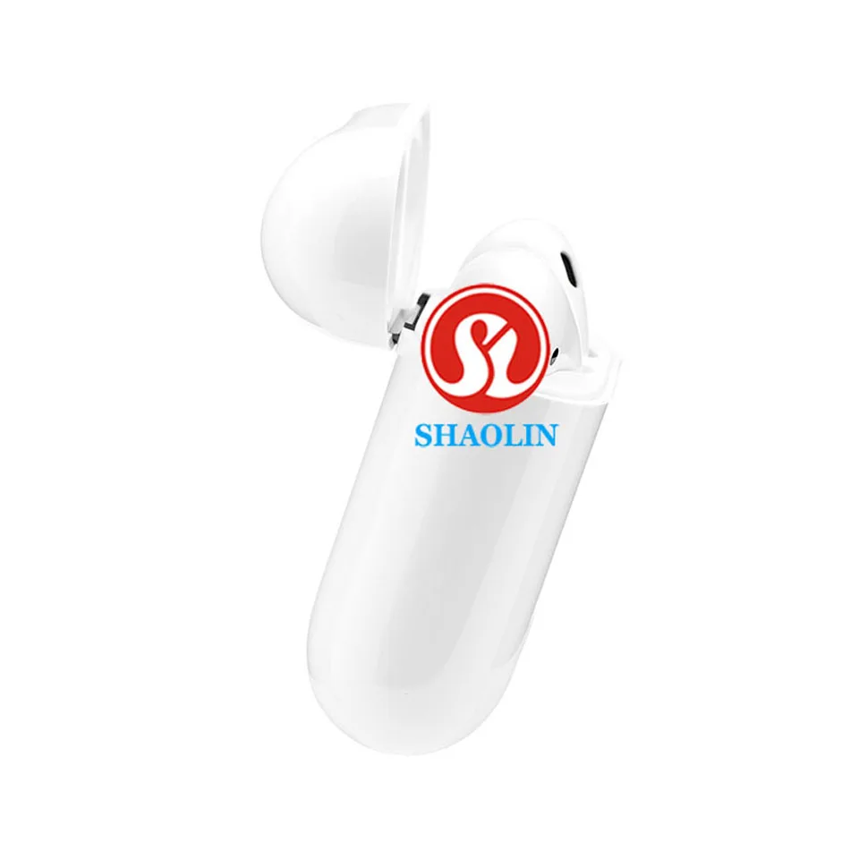 White Bluetooth наушники, беспроводные наушники для телефона, стерео наушники-вкладыши с коробкой для ios и Android, микрофон для iphone, xiaomi, huawei - Цвет: White