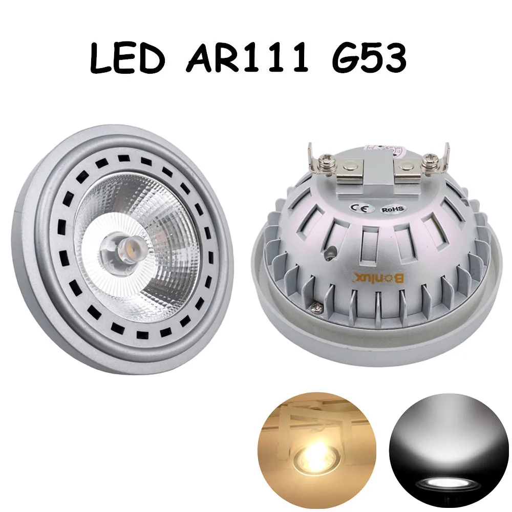 LED AR111 G53 12 Вт AC 24 В лампочки CREE COB чип прожектор шарик с 75 100 галогенные