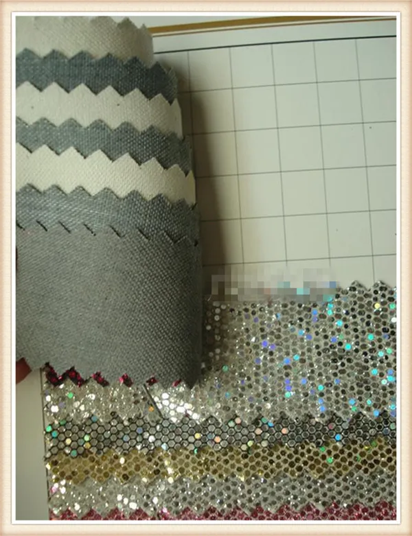 Блестящая кожа ПУ ткань Лазерная Звезда блестящая Яркая обувь