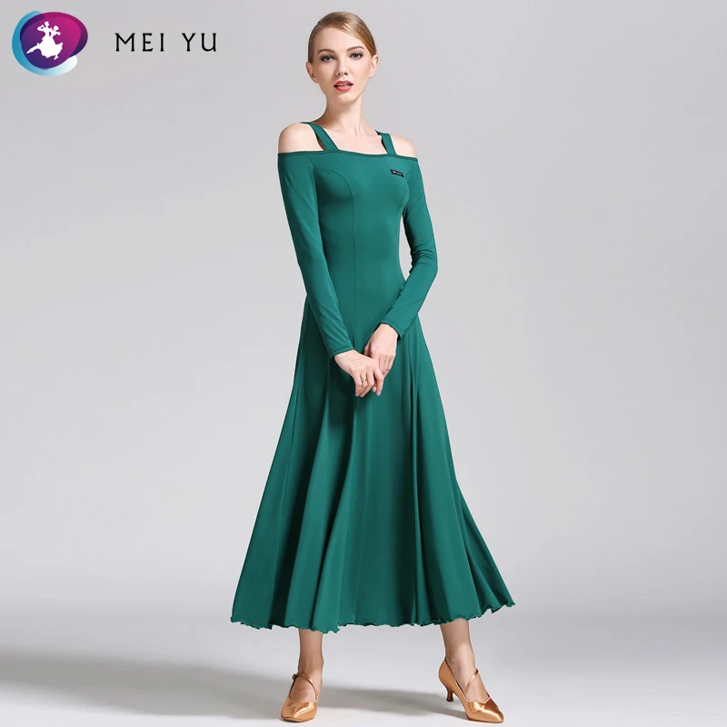 

MEI YU S9008 Modern Dance Costume Women Ladies Dancewear Waltzing Tango Dancing Dress Ballroom Costume Evening Party Dress