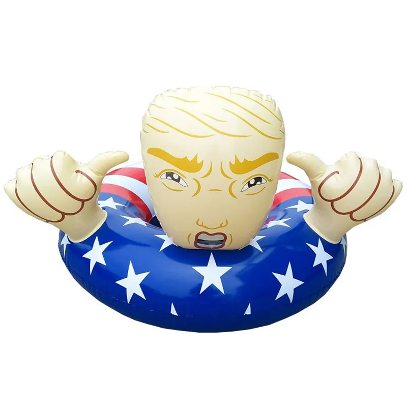 Надувное плавающее кольцо для бассейна Дональд Трамп поплавки
