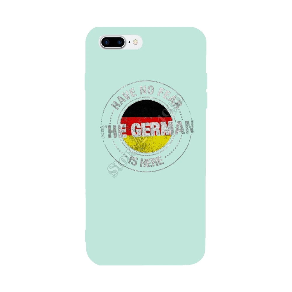 Have No Fear The German Is Here For Iphone X Case Anti-Knock Pretty Covers 6S 6 7 8 Plus Candy Color |