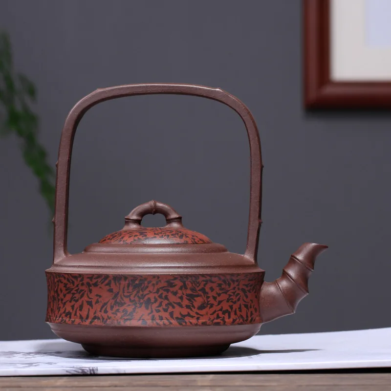 Песок горшок ручной сырой рудник фиолетовый грязевой чайник бамбуковый участок