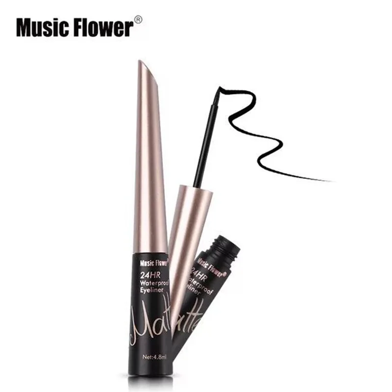 Music Flower does not smudge matte black eyeliner eyebrow pencil waterproof and quick-drying lasting | Красота и здоровье
