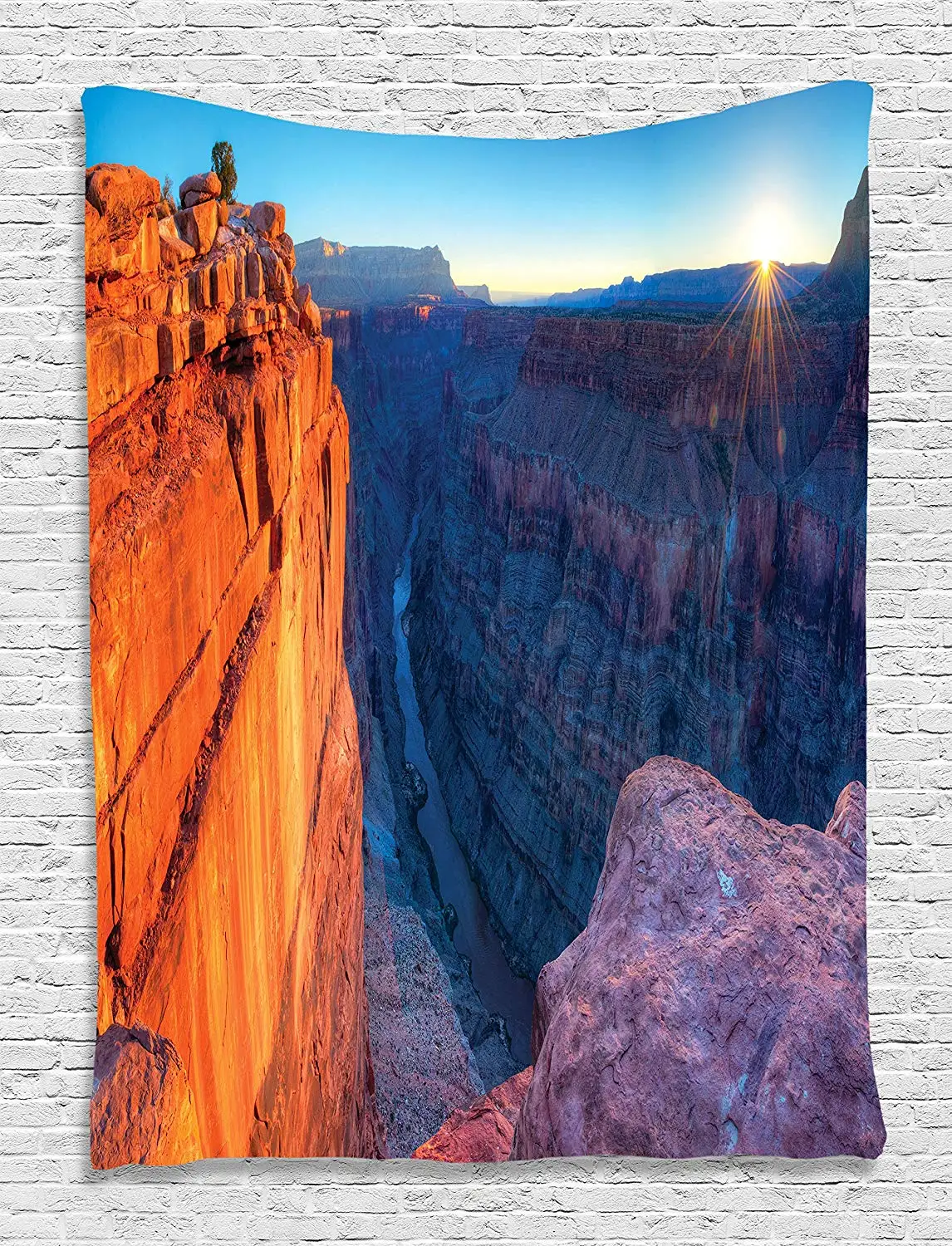 Комната гобелены пейзаж национальные ориентиры Декор Grand Canyon Cliff River View картина