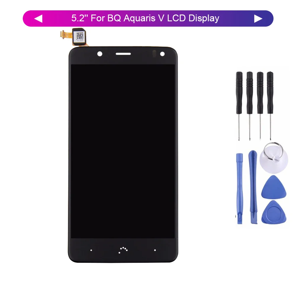 ЖК дисплей 5 2 дюйма для BQ Aquaris V с сенсорным экраном дигитайзер U2 Lite аксессуары