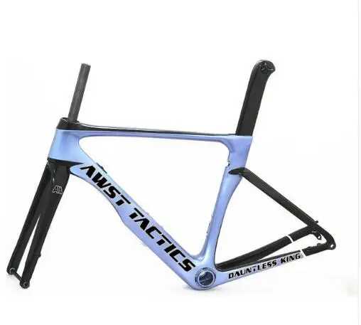 Thru-axle version Front 142*12mm rear 100*12mm Carbon disc brake frame glossy red color AWST bicycle carbon free shipping | Спорт и