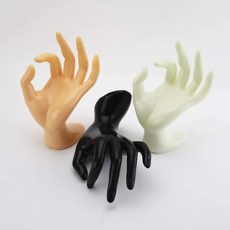 Женский манекен для наручных часов черный левый дисплей|mannequin hand|woman mannequingloves