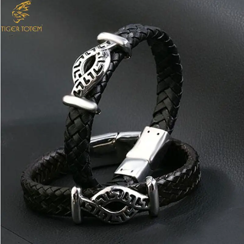 Тигр Тотем Бесплатная доставка Новый Модные украшения Для мужчин браслеты 100%